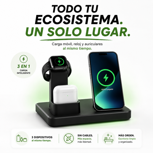 CARGA 3 DISPOSITIVOS A LA VEZ + ENVÍO GRATIS + PAGO AL RECIBIR 🔥