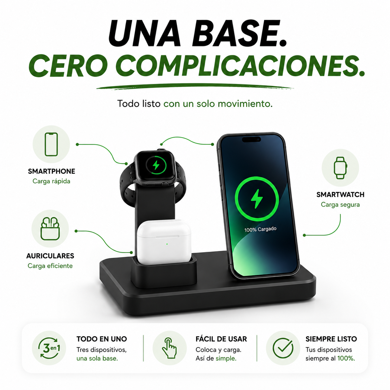CARGA 3 DISPOSITIVOS A LA VEZ + ENVÍO GRATIS + PAGO AL RECIBIR 🔥