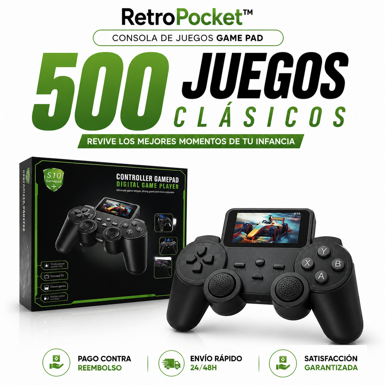 500 JUEGOS CLÁSICOS + ENVÍO GRATIS + PAGO AL RECIBIR🔥
